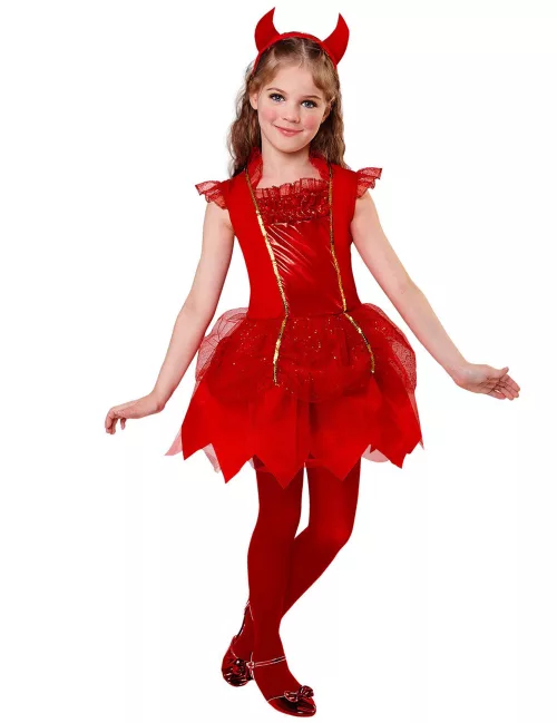 Photo du produit Déguisement diablesse rouge fille