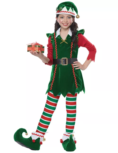 Photo du produit Déguisement elfe de Noël luxe fille