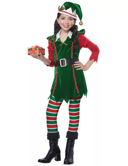 Photo du produit Déguisement elfe de Noël luxe fille