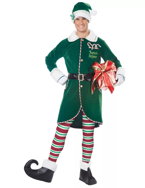 Photo du produit Déguisement elfe du père Noel luxe homme
