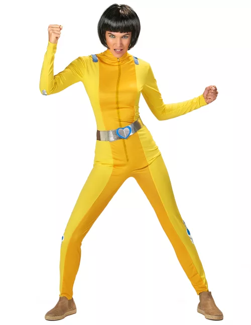Photo du produit Déguisement espionne de choc jaune femme