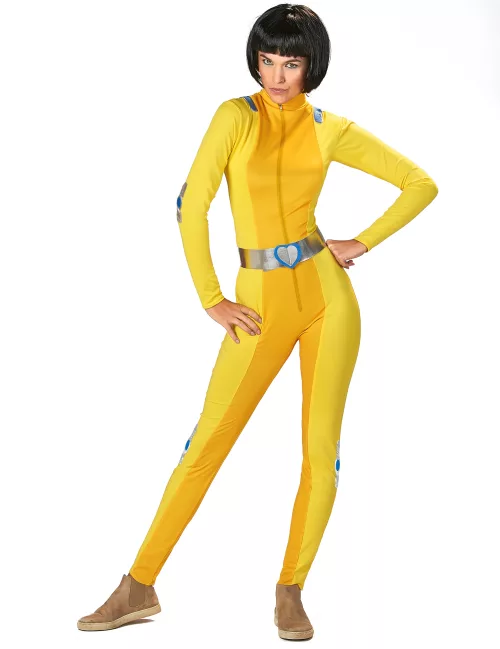 Photo du produit Déguisement espionne de choc jaune femme