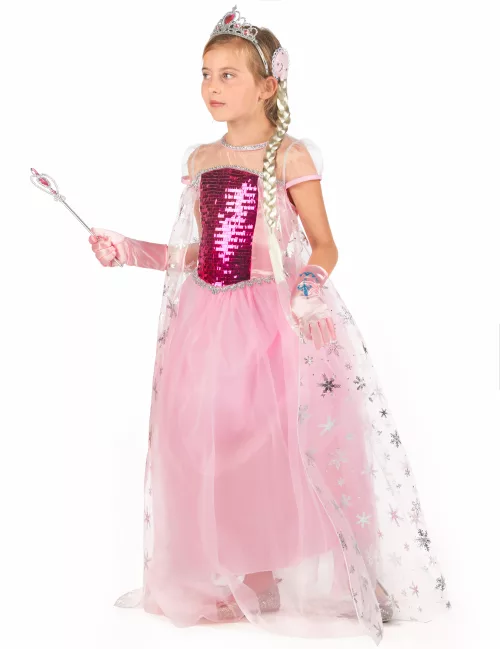 Photo du produit Déguisement et accessoires de princesse rose fille