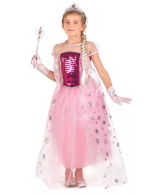 Photo du produit Déguisement et accessoires de princesse rose fille
