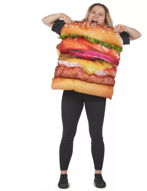 Photo du produit Déguisement hamburger réaliste adulte