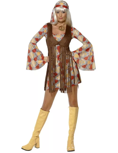Photo du produit Déguisement hippie année 70 femme