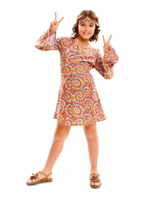Photo du produit Déguisement hippie psychédélique fille