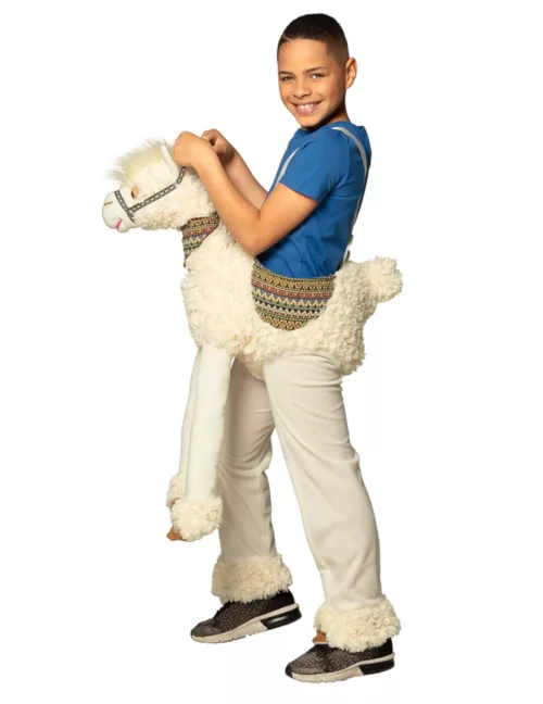 Photo du produit Déguisement à dos de lama blanc enfant