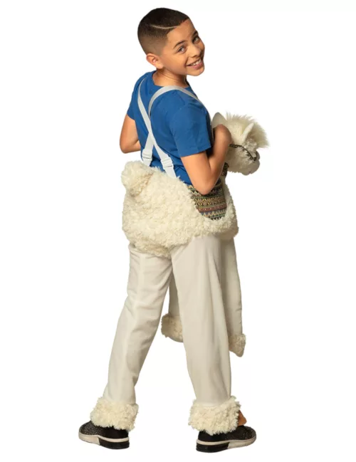 Photo du produit Déguisement à dos de lama blanc enfant