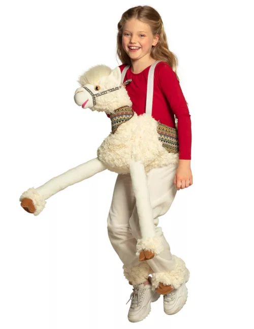Photo du produit Déguisement à dos de lama blanc enfant
