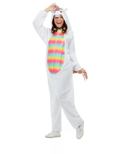 Photo du produit Déguisement licorne blanche et multicolore adulte