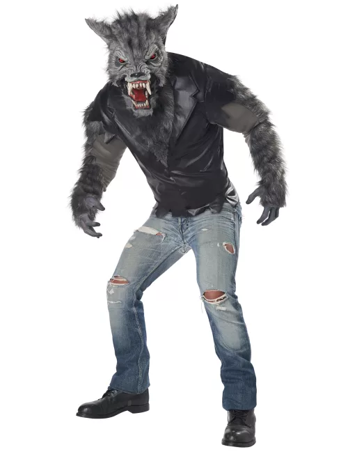 Photo du produit Déguisement loup garou en perfecto luxe adulte