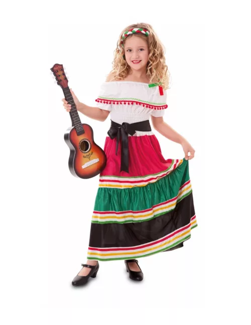 Photo du produit Déguisement mexicaine colorée fille