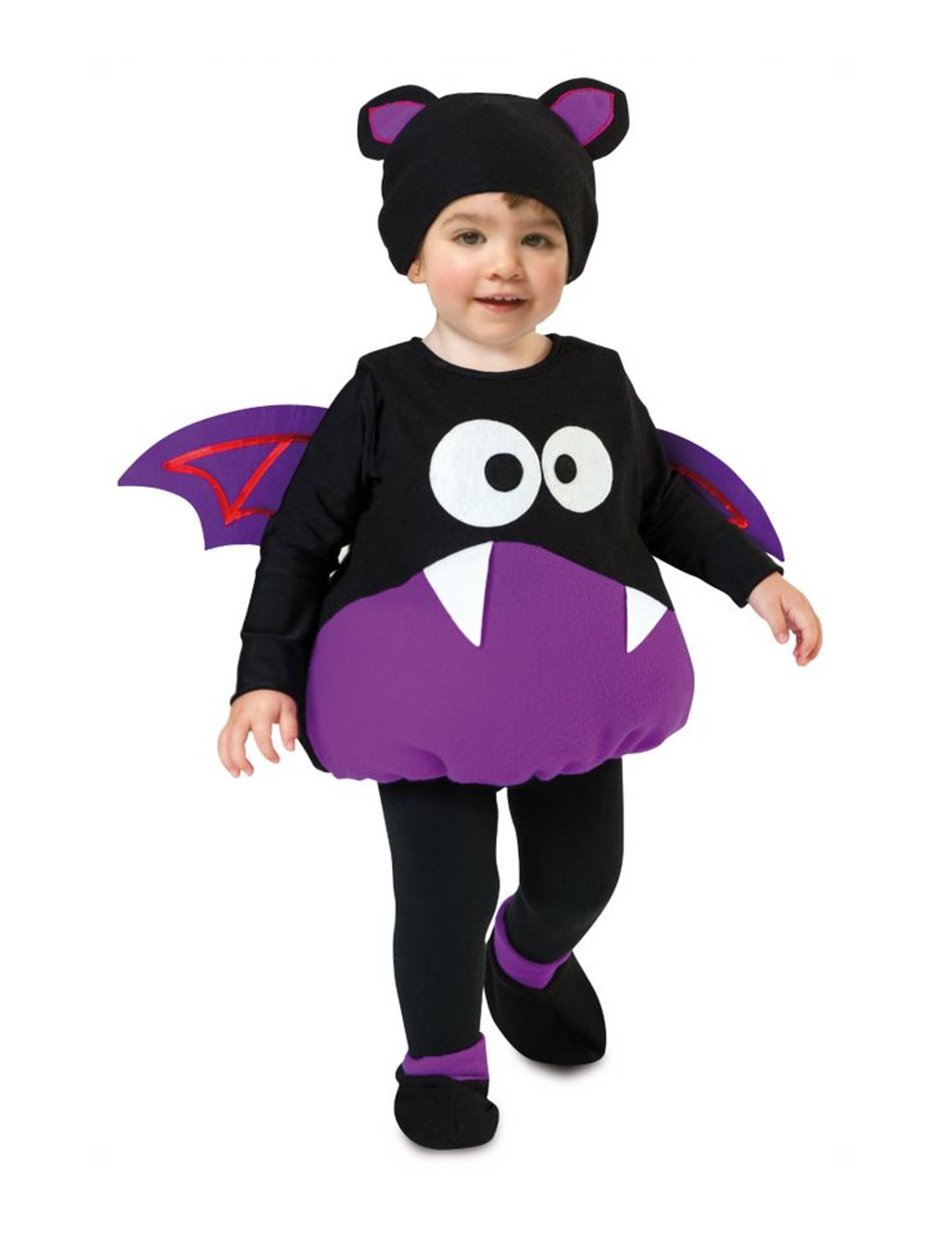 Déguisement Citrouille Bébé - Combinaison Halloween Mignonne Avec Capuche Ailes De Chauve-Souris - Pyjama Déguisement Pour Nouveau-Né Fille Ou Garçon