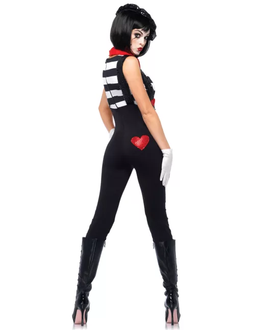 Photo du produit Déguisement mime combinaison femme