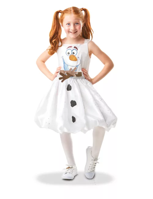 Photo du produit Déguisement Olaf animé La Reine des Neiges 2 luxe fille