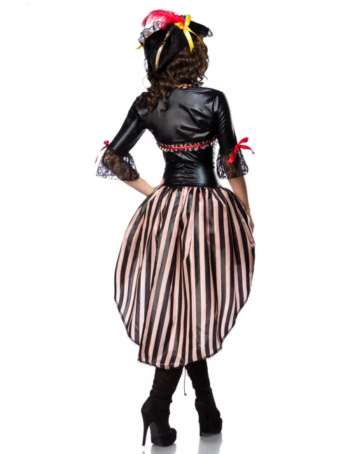 Photo du produit Déguisement pirate corset rouge sexy luxe femme