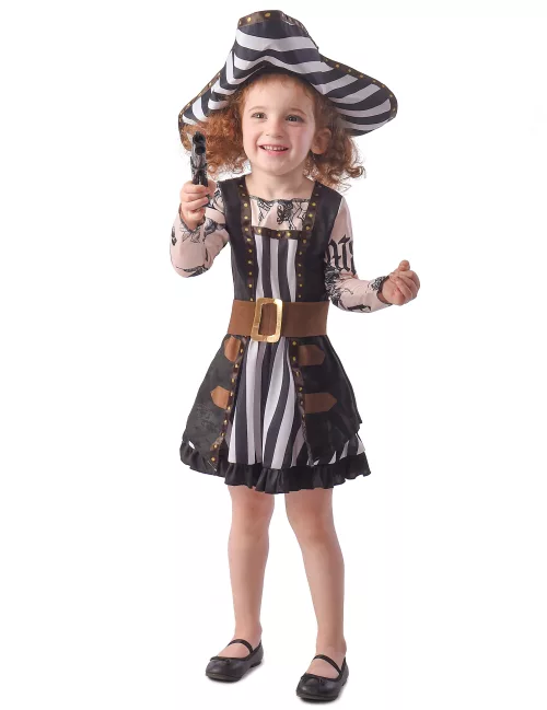 Photo du produit Déguisement pirate tatouée robe fille