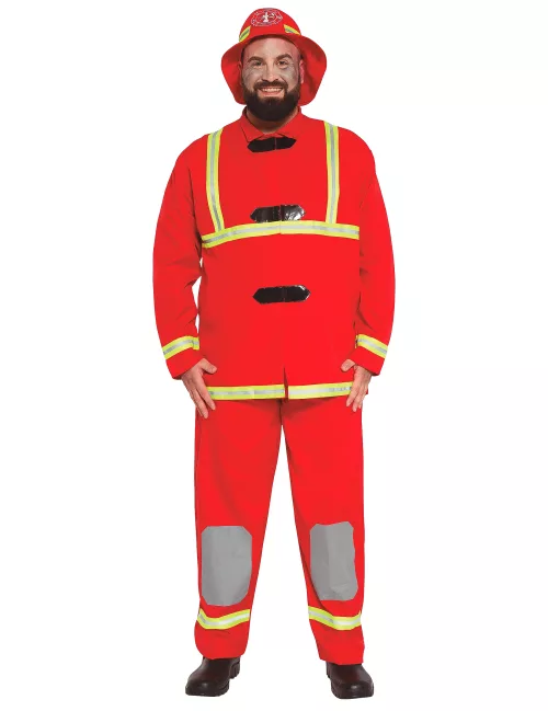Photo du produit Déguisement pompier grande taille adulte