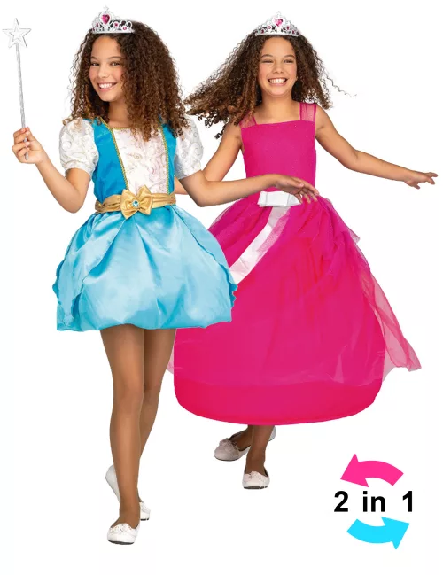Photo du produit Déguisement princesse magique 2 en 1 fille