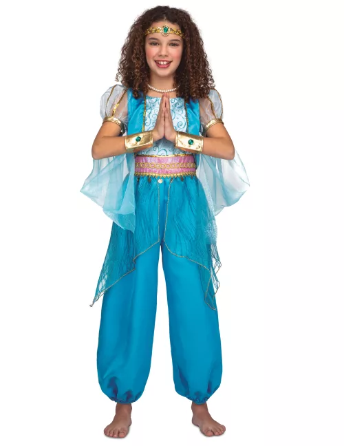Photo du produit Déguisement princesse orientale turquoise fille