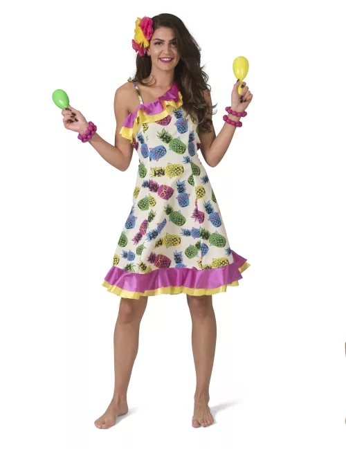 Photo du produit Déguisement robe à motif ananas femme