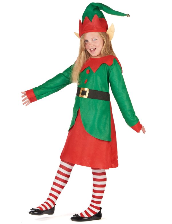 Photo du produit Déguisement robe elfe de Noël fille