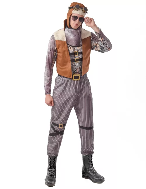 Photo du produit Déguisement steampunk aviateur homme