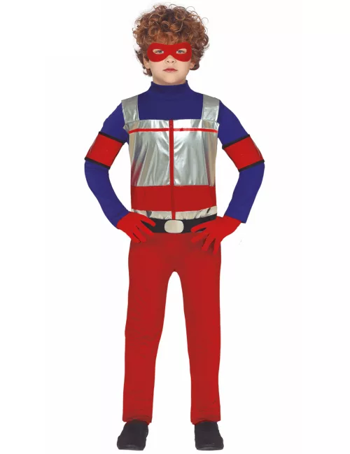 Photo du produit Déguisement super héros rouge et bleu enfant