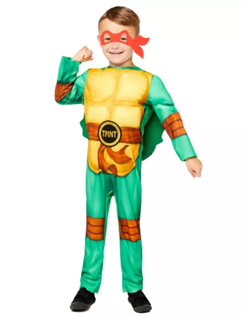 Photo du produit Déguisement Tortue Ninja avec 4 masques enfant