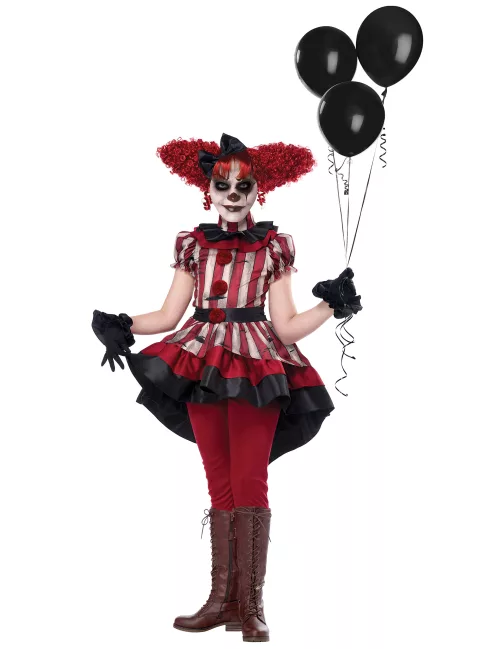 Photo du produit Déguisement vilain clown luxe fille
