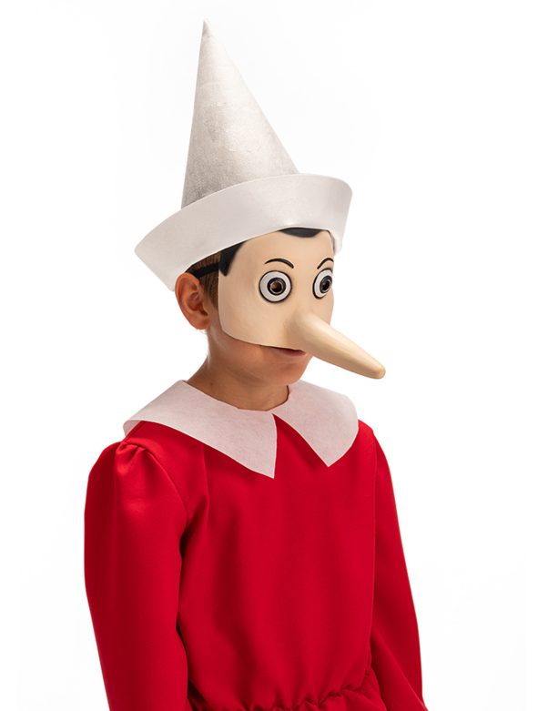 Photo du produit Demi masque latex Pinocchio adulte