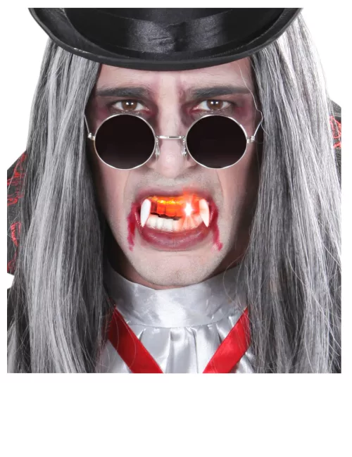Photo du produit Dentier de vampire a LED rouge