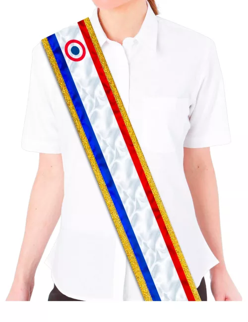 Photo du produit Echarpe tricolore vierge
