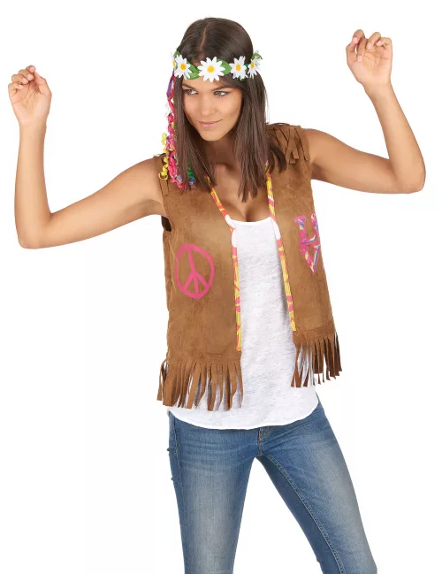 Photo du produit Gilet hippie femme 55 cm