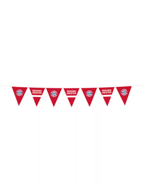 Photo du produit Guirlande fanions en plastique FC Bayern Munich 4m