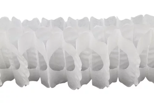 Photo du produit Guirlande papier blanche 15cm x 4m