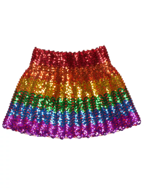 Photo du produit Jupe à sequins arc-en-ciel femme
