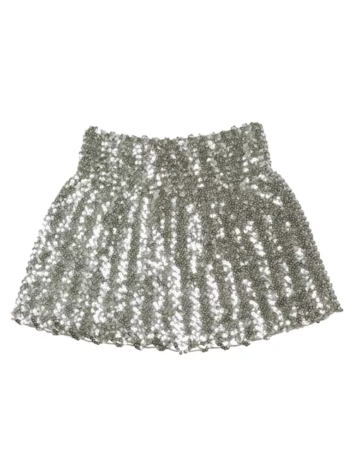 Photo du produit Jupe à sequins argentée femme