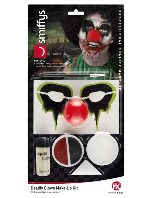 Photo du produit Kit maquillage clown meurtrier adulte