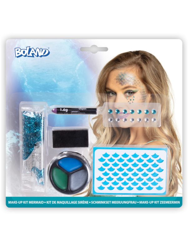 Photo du produit Kit maquillage sirène bleue adulte