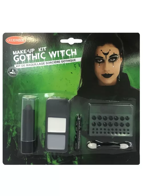 Photo du produit Kit maquillage sorcière gothique adulte