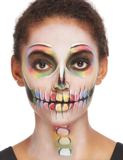 Photo du produit Kit maquillage squelette multicolore femme
