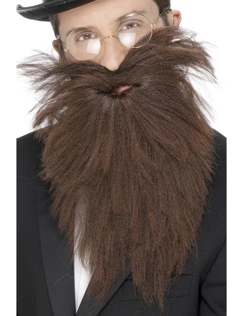 Photo du produit Barbe longue marron adulte