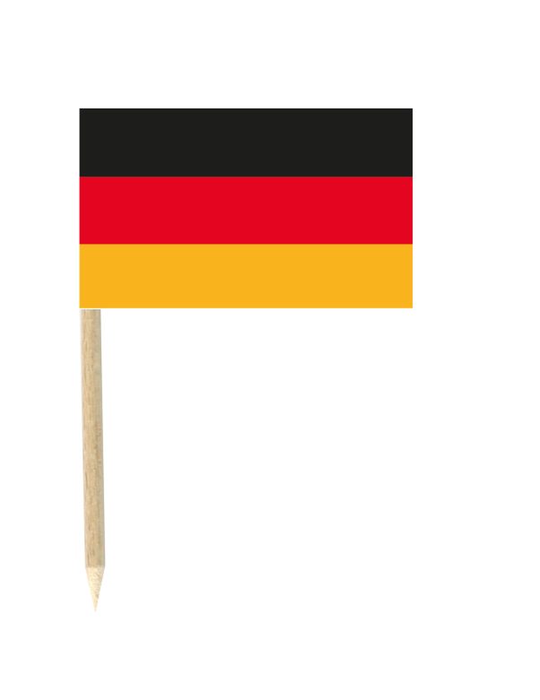 Photo du produit Lot de 50 drapeaux mini-piques Allemagne 3 x 5 cm