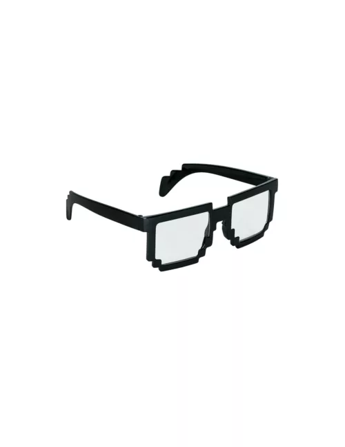Photo du produit Lunettes noires geek pixellisées adulte
