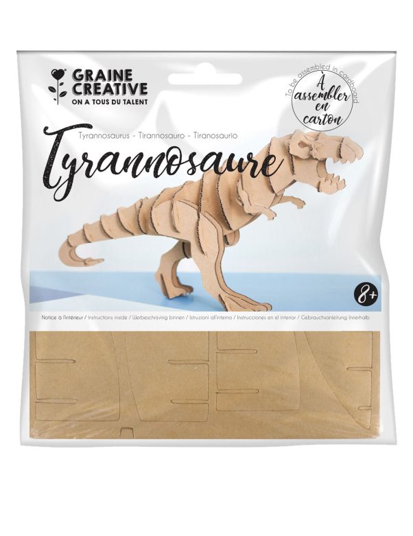 Photo du produit Maquette tyrannosaure en carton 20 x 7 x 10 cm