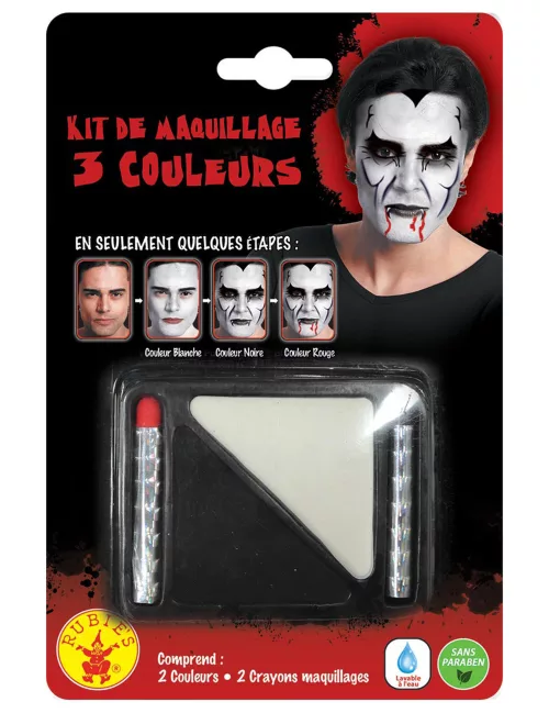 Photo du produit Maquillage noir et blanc + 2 crayons