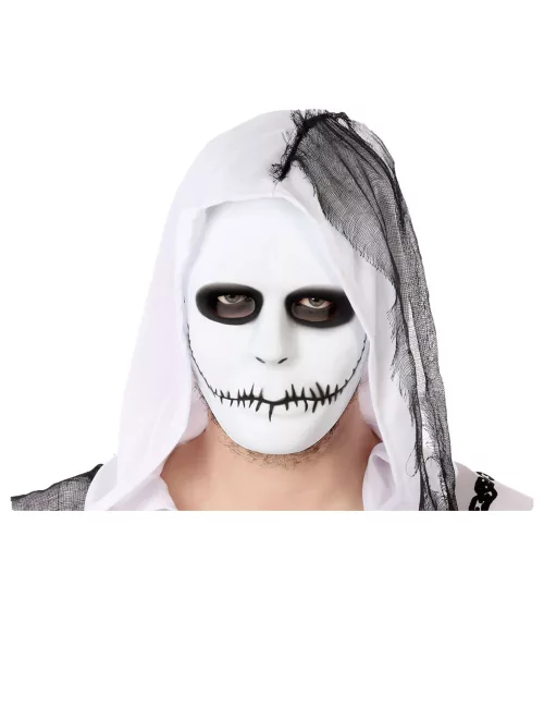 Photo du produit Masque blanc bouche cousue adulte