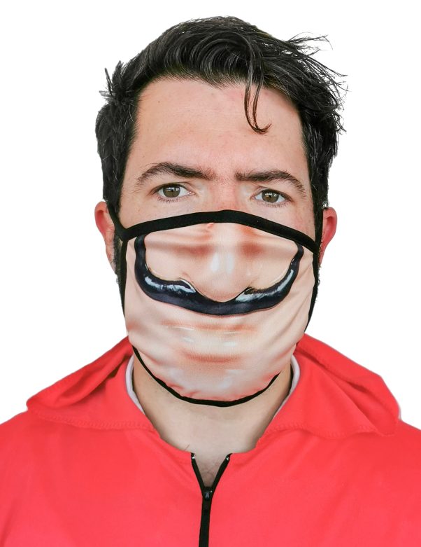 Photo du produit Masque cache nez imprimé voleur adulte